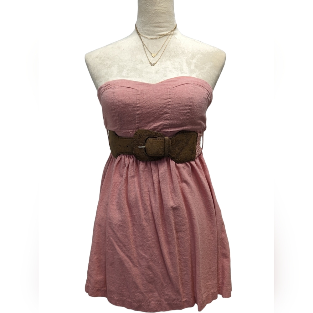 Pink tube dress